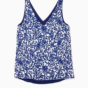 EUC Lilly Pulitzer Florin Tank in Oyster Bay Blue Krillin It